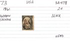 USA 1861 Blackjack 2 Cent Andrew Jackson Postage Stamp Used Sc 73 SA 478 — photo 2