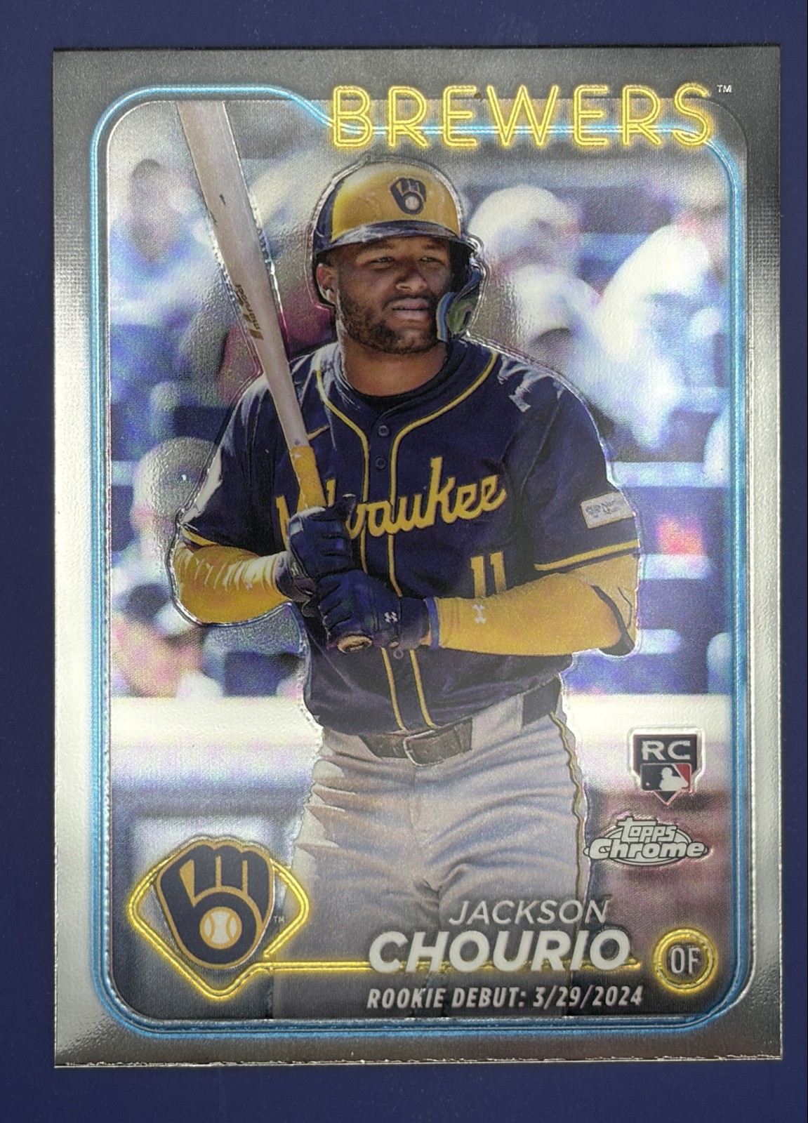 2024 Topps Chrome Update Series - Rookie Debut Jackson Chourio #USC30 (RC)