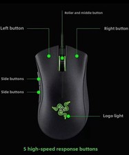 Razer DeathAdder Essential Wired Gaming Mouse 6400 DPI Optical Sensor E-sports