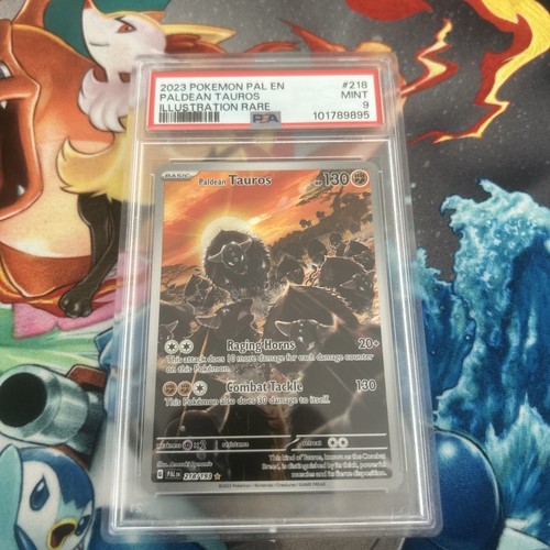 Paldean Tauros graded PSA 9 for sale on eBay