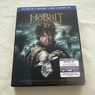 Hobbit, The: The Battle of the Five Armies (3D Blu-ray + Blu-ray) NEW SEALED