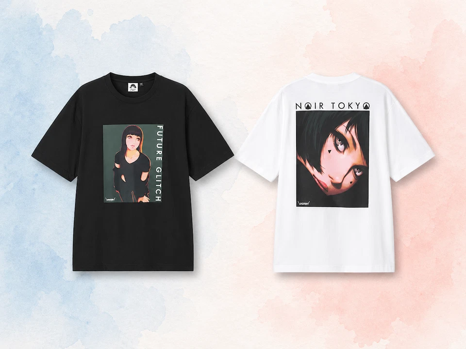 T-shirt graphique GU Ilya Kuvshinov Neo Tokyo Girl Cyberpunk Anime Limited Rare - Photo 1/1