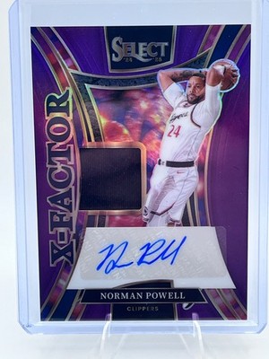 Norman Powell 2024 Panini Select X-Factor Mem Signature #XMS-NPL Purple 59/99