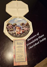 Cherished Teddies 'Showers of Friendship' Plate with Box