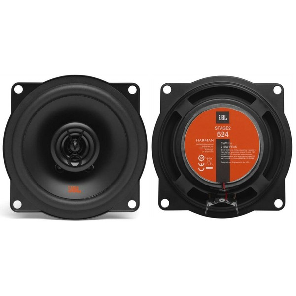 2 JBL STAGE2 524 2-Wege 13 Cm 4 Ohm 90 Db Auto Lautsprecher-image