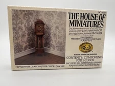 VTG The House of Miniatures Hepplewhite Grandmother Clock Dollhouse 40076 Kit A6