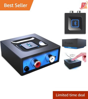 Bluetooth Streaming Adapter for RCA/AUX Home Stereo and Smartphone Connectivity