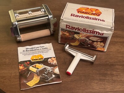 Vintage Marcato Atlas Raviolissima Ravioli Attachment Maker for Pasta Machine