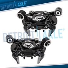 Pair Rear Steering Knuckle and Wheel Hub Bearing for Ford Explorer Mountaineer
