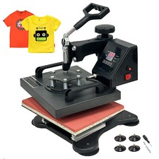 30x25 cm Presse à Chaud Machine de Sublimation Textile 1000 W pour T-shirts DIY