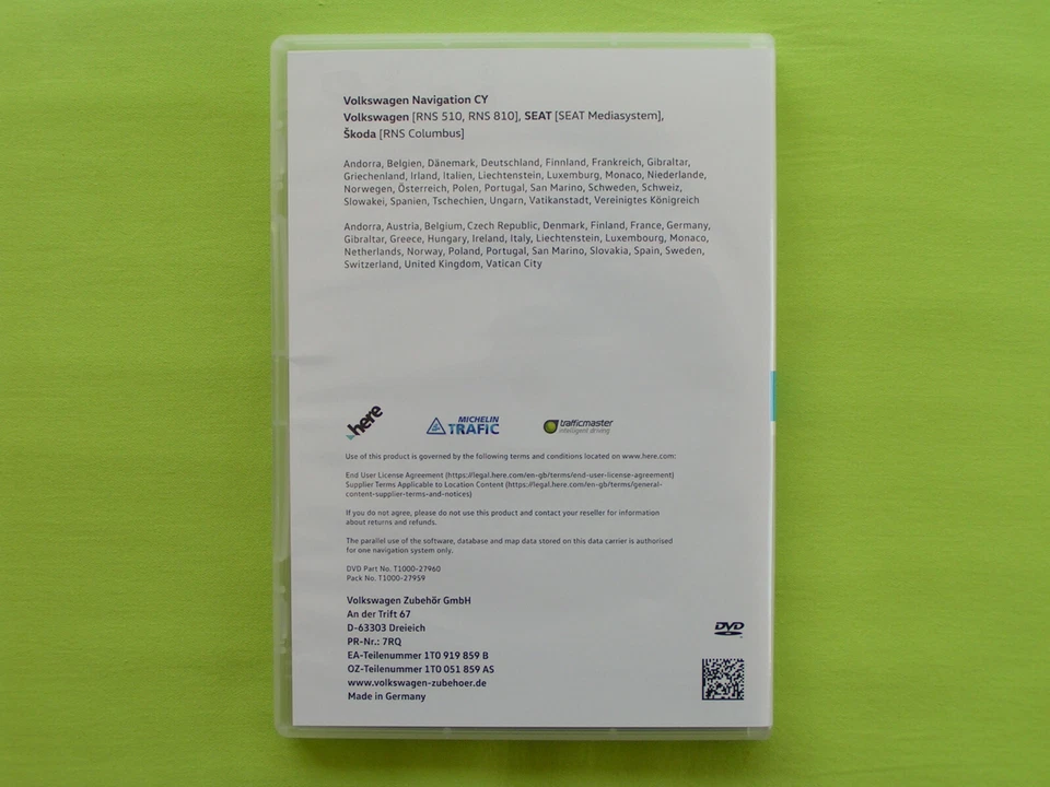 DVD NAVIGATION CY EUROPA 2020 V17 VW RNS 510 810 TOUAREG T5 PASSAT GOLF 6 TIGUAN - Bild 2 von 4
