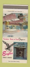 Matchbook Cover - Eagles Club Fargo ND 30 Strike
