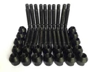 M12 x 1.5 Stud Conversion Pack for BMW Inc Nuts + Spacers (20 Black)