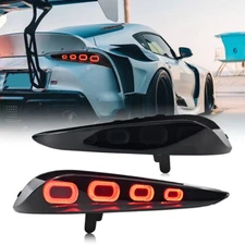 RH&LH Smoked LED Tail Lights For 2020-2024 Toyota GR Supra W/Start Animation