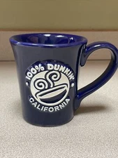 100% Dunkin' California Donuts 2015 Embossed Letters Coffee Mug 14oz Made In USA