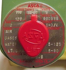 ASCO 8210B46 110/120V 1 3/4" 5-125 PSI Red Hat Solenoid Valve