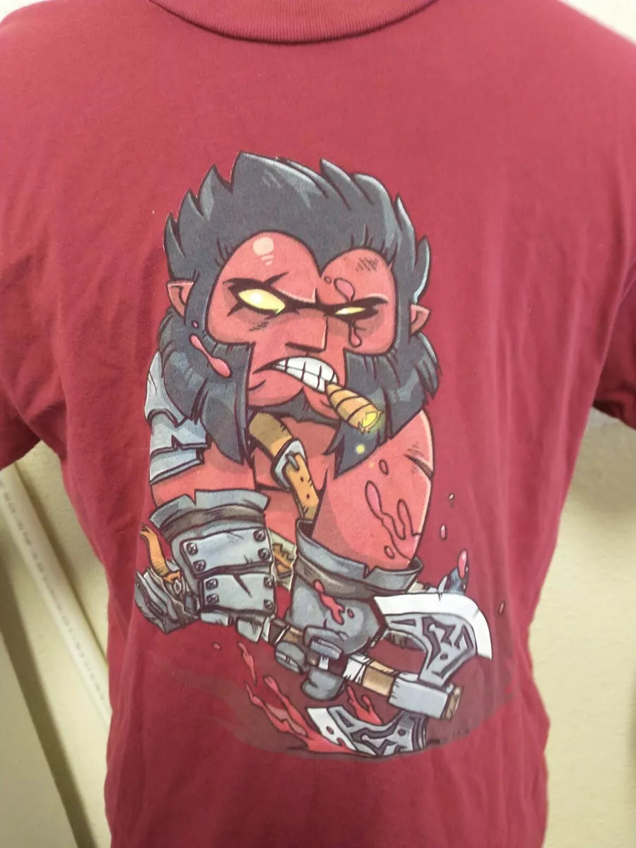 DotA 2 AXE T Shirt Red Steam DotA2 Size L Steam Workshop eBay