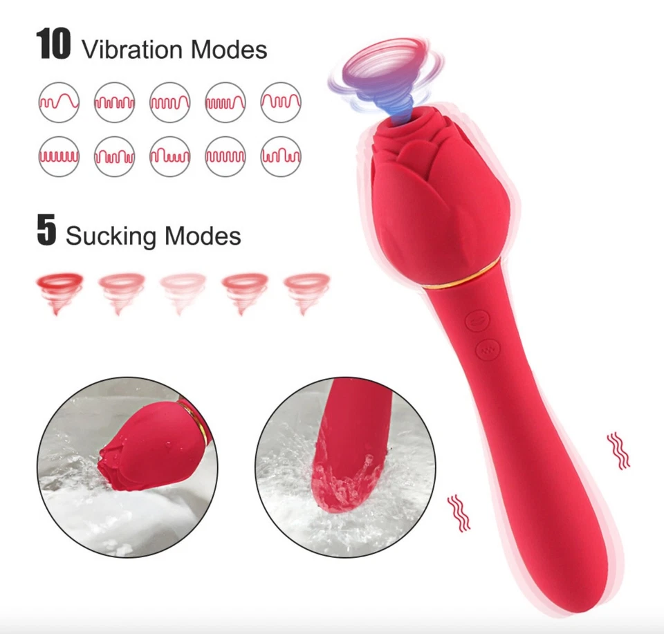 (NUEVO) Rosa Clítoris Punto G Rosa Juguete Varita Vibrador, Juguete Adulto, Juguetes Femeninos Foto 3 de 4