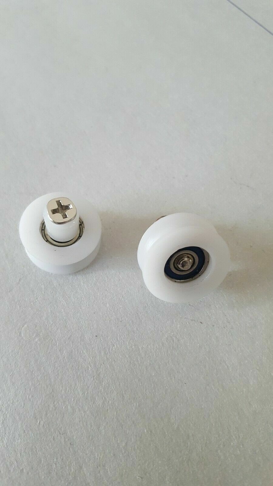 온실 미닫이문용 도어 롤러 2개, 도어 휠, 도어 가이드 롤러 22.0mm. 4