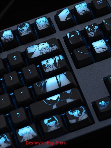 Inuyasha Sesshoumaru Night Transparent OEM Keycaps for Mechanical Keyboard Gift - Picture 4 of 11