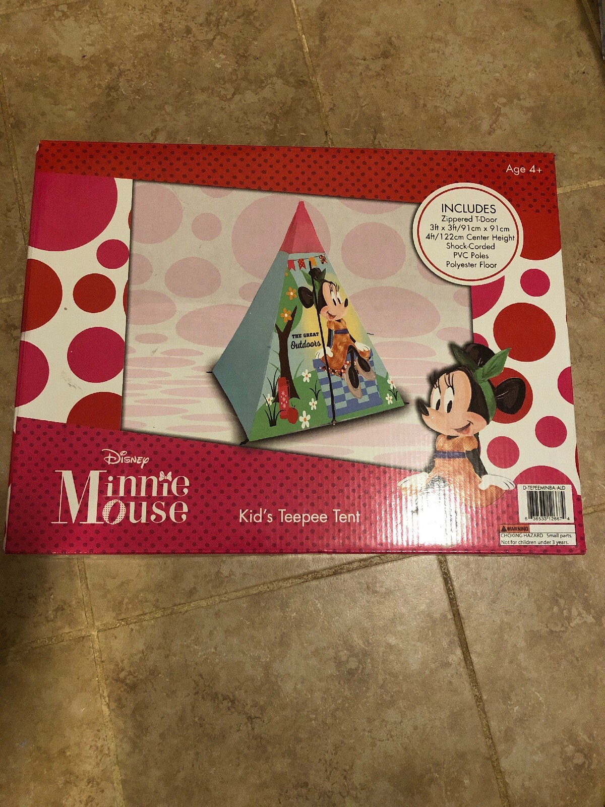 minnie mouse tent and sleeping bag