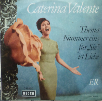 7'' 1966 IN MINT- !  CATERINA VALENTE : Thema Nummer eins für Sie ist Liebe