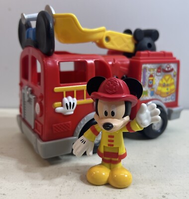 Disney Fire Engine ミッキーマウス ゼンマイ式 ブリキ玩具 s-l400.jpg