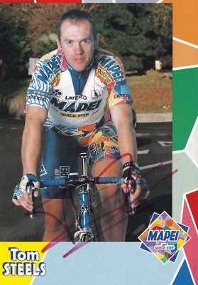 CYCLING cycling card TOM STEELS team MAPEI QUICK STEP signed