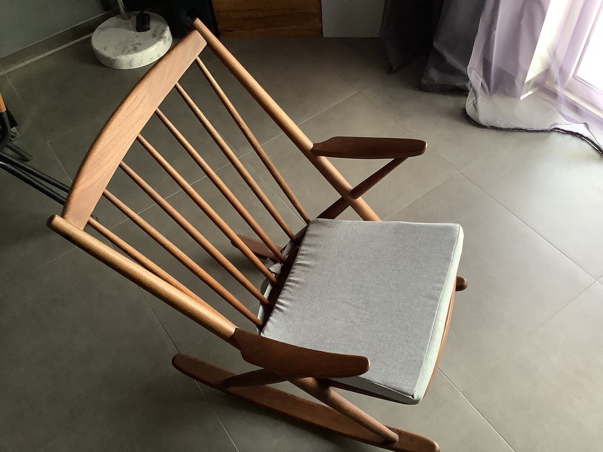 Rocking Chair Modèle 182 Vintage Par Franks Reenskaug Pour Bramin 1960s