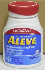 Aleve Arthritis Cap All Day Strong 220 mg (NSAID Pain/Fever Reliever 200 Tablets