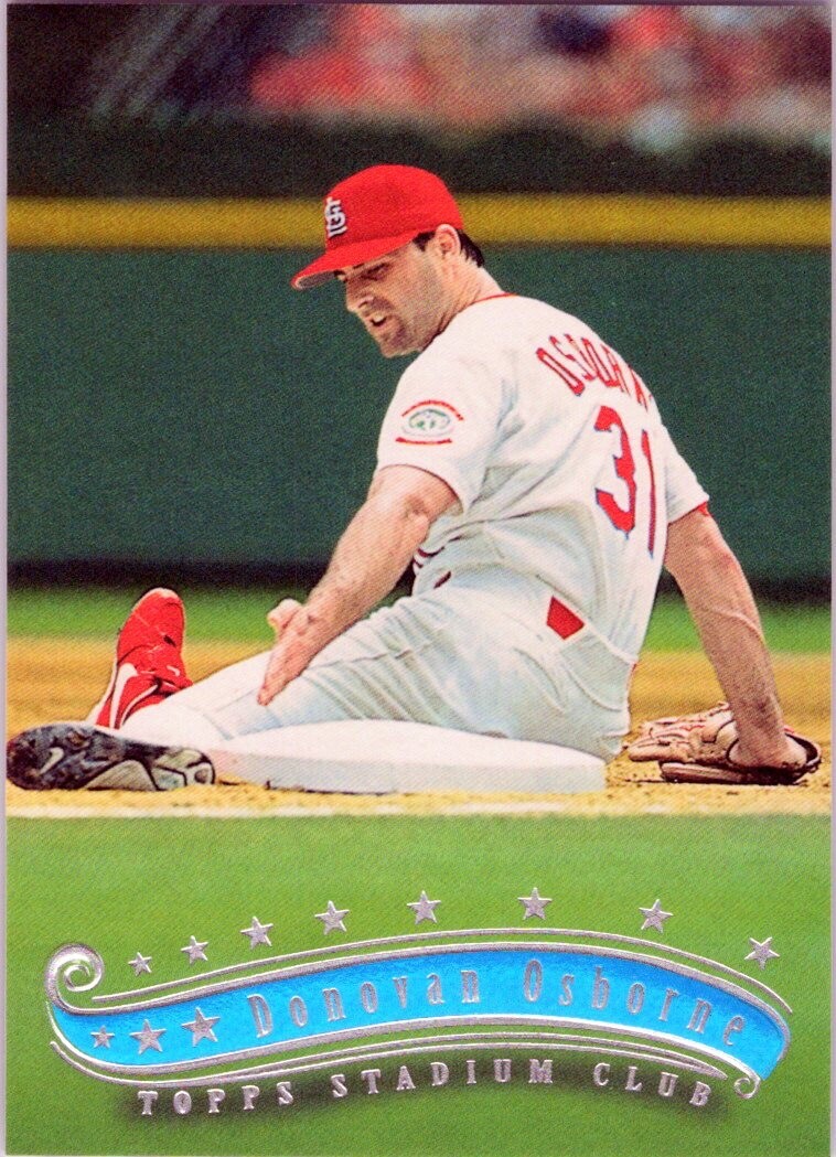 1997 Stadium Club #91 Donovan Osborne St. Louis Cardinals