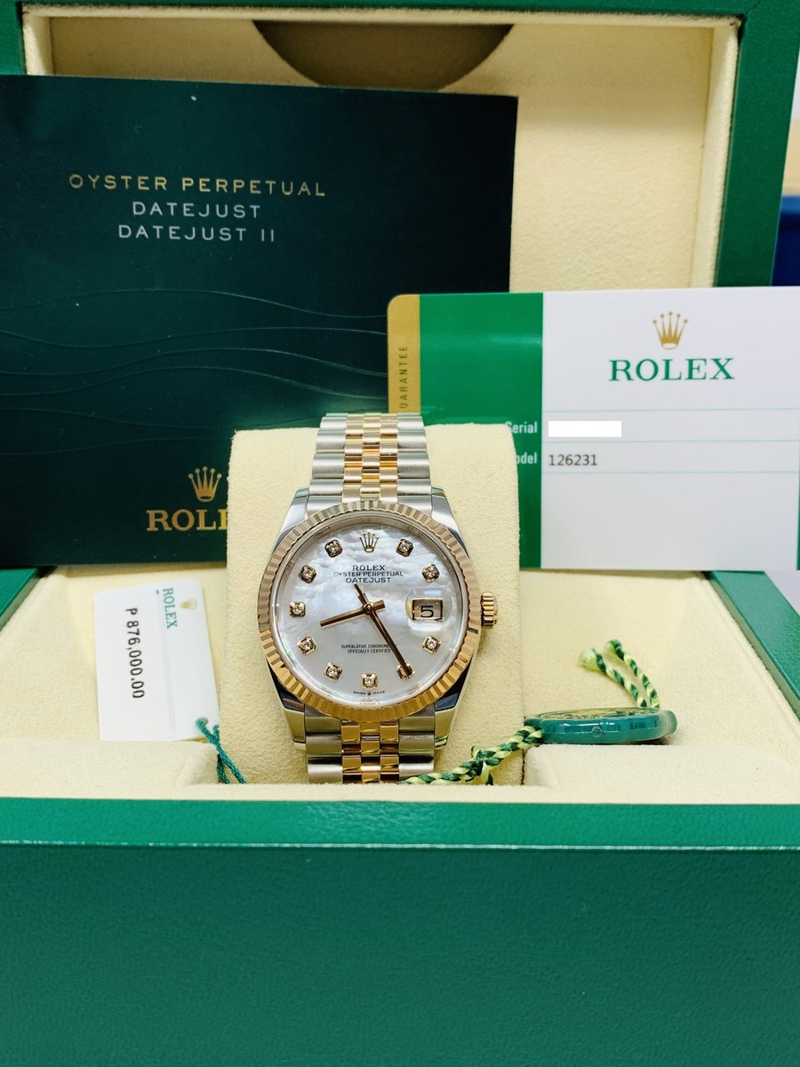 Rolex Datejust Rose Gold TwoTone Factory MOP Diamond Dial