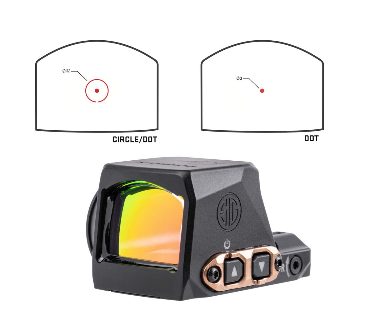 ローズさん専用 Sig Sauer Romeo-X Rose Enclosed Reflex Red Dot Sight Circle Dot