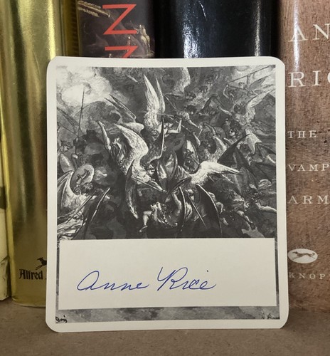 Anne Rice Autograph Signed Bookplate | eBay