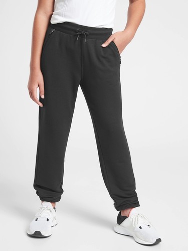 NWT Athleta Girl Warm Up Jogger, Black SIZE XL/14 #599632 X0719H