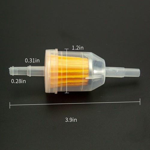 5PCS Plastic Motor Inline Gas Oil Fuel Filter Small Engine For 1/4'' 5/16" Line - Picture 2 of 10