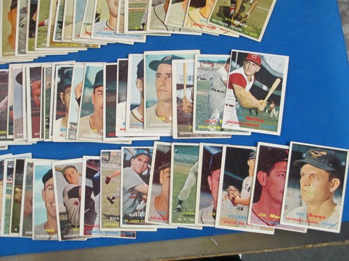 107 different 1957 Topps Baseball VG-EX, EX card #s are shown - Picture 5 of 15