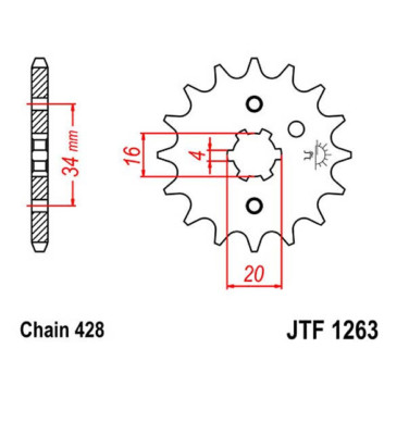 JTF Ritzel 14Z Malaguti X3M 125 08-11 Rieju MRX 125 02-10 NKD 125 05-15 SMX 125 