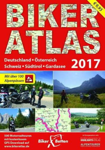 Biker Atlas 2017: Deutschland, Österreich, Schweiz, Südtirol, Gardasee. Buch - Bild 1 von 1