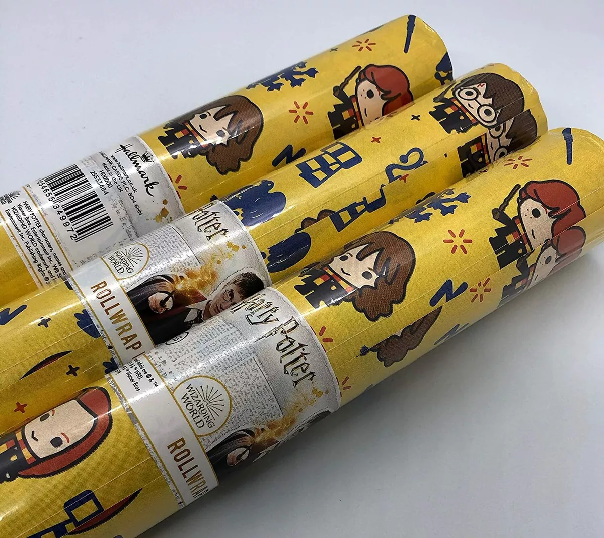 6M Official Harry Potter Wrapping Paper Rolls 3 x 2 M rolls by Hallmark