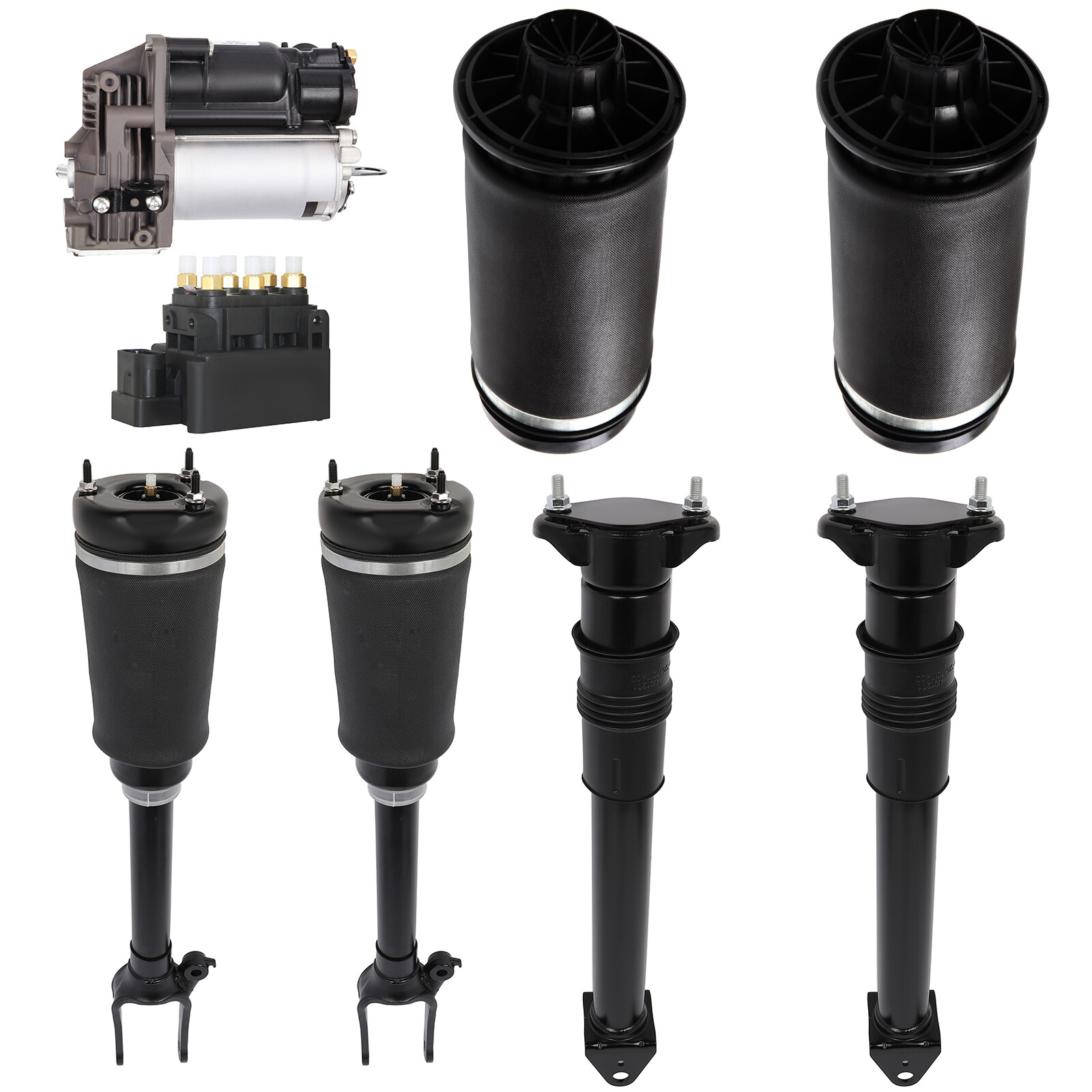 8PCS Air Suspension Strut Assembly?Compressor Relay Kit For Mercedes ML350 ML450-image