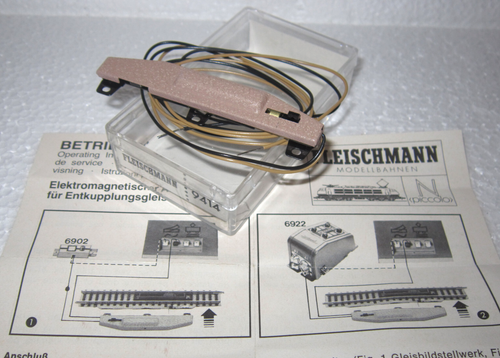 FLEISCHMANN 9414 N CLIP-ON ELECTRIC POINT MOTOR FOR UNCOUPLER TRACK 9114 6922 B - Picture 2 of 6