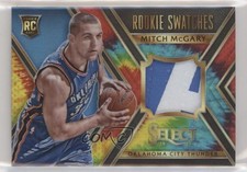 2014-15 Panini Select Rookie Swatches Tie-Dye Prizm 21/25 Mitch McGary #26 9b4