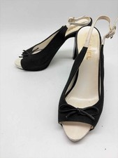Pre-Owned Chanel Black Size 37 Sling Back Heels