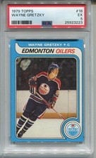 1979 Topps Wayne Gretzky Rookie Card PSA 5 Graded Hockey #18. rookie card picture