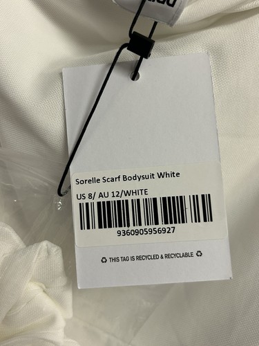 Princess Polly Sorelle Scarf Bodysuit White Size US 8 New - Picture 3 of 7