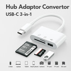 3 In 1 Usb Type-c Card Reader To Sd/tf/usb Hub Adapter Micro Sd Card Pc