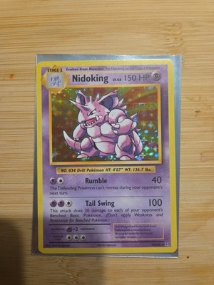 Pokémon Nidoking TCG Reverse Holo Rare Card 45/108 XY Evolutions