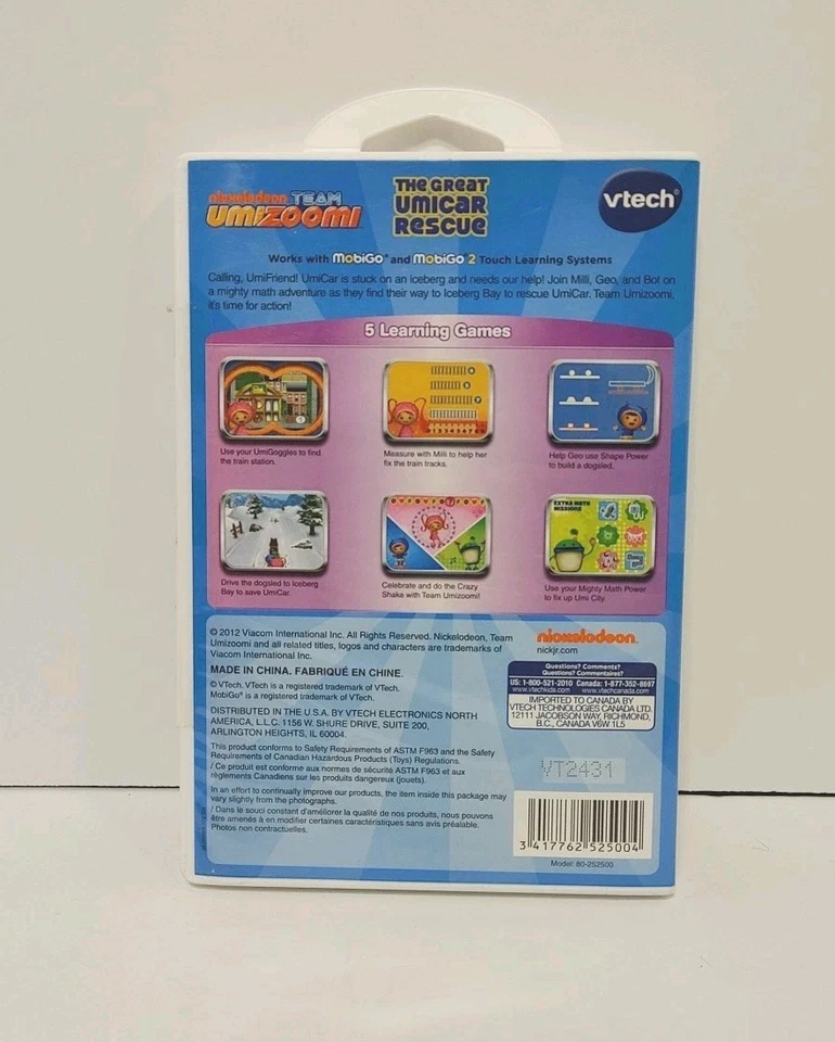 VTECH MobiGo Nickelodeon’s Team Umizoomi BRAND NEW SEALED - Image 3 of 3