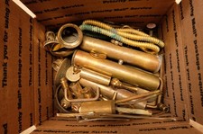 Lot of 24 lbs Scrap BRASS Plumbing, Fixtures, Hardware, Etc. for Casting Melt